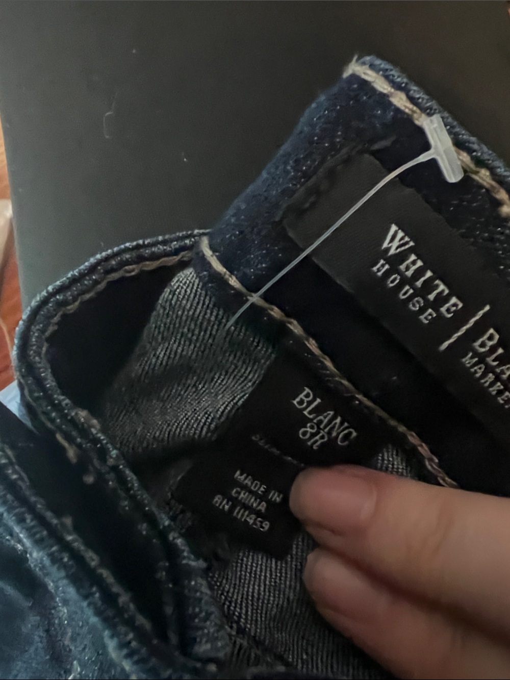 White House Black Market Straight-Leg Black Denim Jeans - Picture 5 of 5